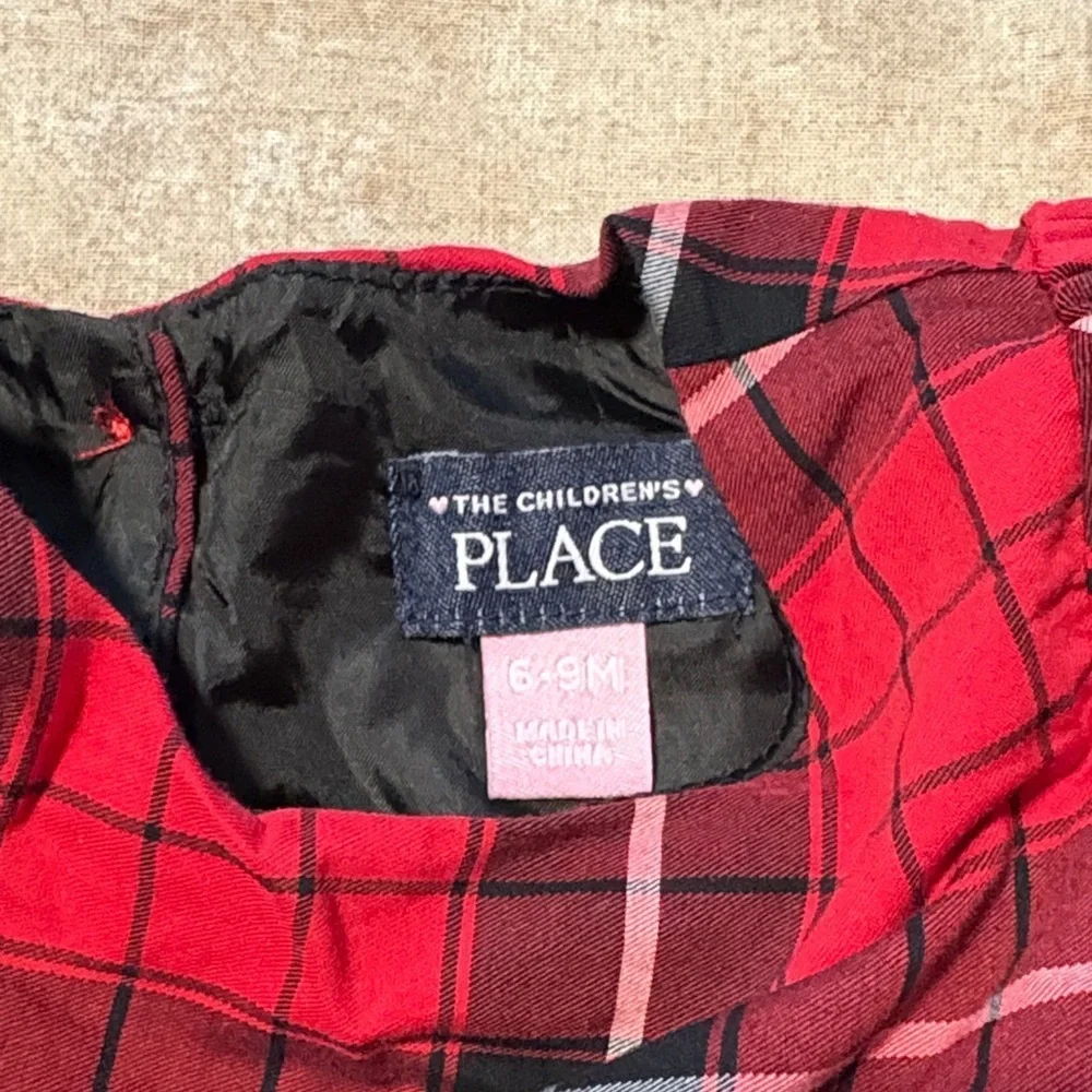 The Children's Place Red and Black Plaid Dress